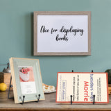 Mixweer 24 Pcs Plate Stands for Display Metal Display Stand Photo Easel Stand Book Holder Picture Stand for Decorative Display Easels Picture Frame Stand Plate Rack (4.3 Inch, 6 Inch) Mixweer