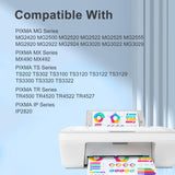 TEINO 245XL Ink Cartridge Replacement for Canon Ink 245 and 246 245XL 246XL Combo Pack for PIXMA MX490 MX492 MG2522 TR4520 MG2520 MG2922 TS3322 TS3122 Printer PG 245 and CL 246 (Black Tri-Color) TEINO