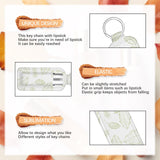 Anpuimult 30 PCS Sublimation chapstick holder blanks，bulk neoprene lip balm holder keychain，Neoprene Clip-on Sleeve Travel Key Ring Holder DIY sublimation blanks products Anpuimult