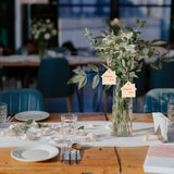 House Shape Hanging Wood House Unfinished Wood with Twines DIY Craft Ornament for Christmas Wedding Birthday Thanksgiving Party Decoration 20Pack Lamantery