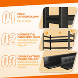 BEESTMUEBLE 55-90 Gallon Fish Tank Stand, Metal Aquarium Stand, Adjustable Heavy Duty Reptile Tank Stand, Sturdy 5-Tier Fish Tank, Modern Shelf for Living room (With Wheels-32 W*15.7" D*63" H) BEESTMUEBLE