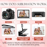 Sweetude Sublimation Wallet Leather Zipper Blank Card Holder Bag Women's Travel Clutch Wristband DIY Craft for Women Gift Office Travel Work Supplies (4 Pcs) Sweetude