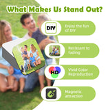 Qualsen Sublimation Blanks Fridge Magnet for Home Kitchen Refrigerator Magnets Sublimation Magnets Fridge Magnets DIY Decorative Magnets, with 30 Pcs Sublimation Printing Square Blank (1.97x1.97 inch) Qualsen