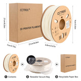 CCTREE 3D Printer ASA Filament 1.75MM High Speed ASA Filament UV-Resistant, Great for Outdoor Functional Parts,Heat & Weather Resistant 3D Printer Filament 1kg (2.2lbs) Sppol (Glow in Dark Green) CCTREE