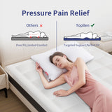 Topllen 6 Inch King Mattress in a Box, Cooling Gel Memory Foam Mattress with Breathable Pillowtop for Pressure Relief,Motion Isolation,Fiberglass-Free,CertiPUR-US® Certified,CertiPUR-US® Certified Topllen