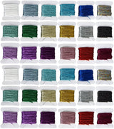 Embroidery Floss Metallic Embroidery Thread Sets -Cross Stitch Threads - Friendship Bracelets Floss - Crafts Floss - 36 Bobbins for Embroidery or Hand Needlework Decorative LE PAON