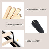 Feonase Velvet Twin Bed Frames with Luxury Wingback and Fast Charging Station,Twin Size Upholstered Button Tufted Storage Headboard Platform Bed,Wooden Slats Support,Noise-Free,Easy Assembly,White Feonase