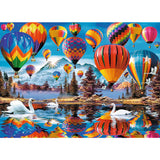 Trefl Colorful Balloons 1000 Piece Jigsaw Puzzle Wood Craft 27"x19" Irregular Shapes, 100 Puzzles of USA Monuments and Symbols, Modern Premium Puzzle, DIY, for Adults and Children from 12 Years Old Trefl