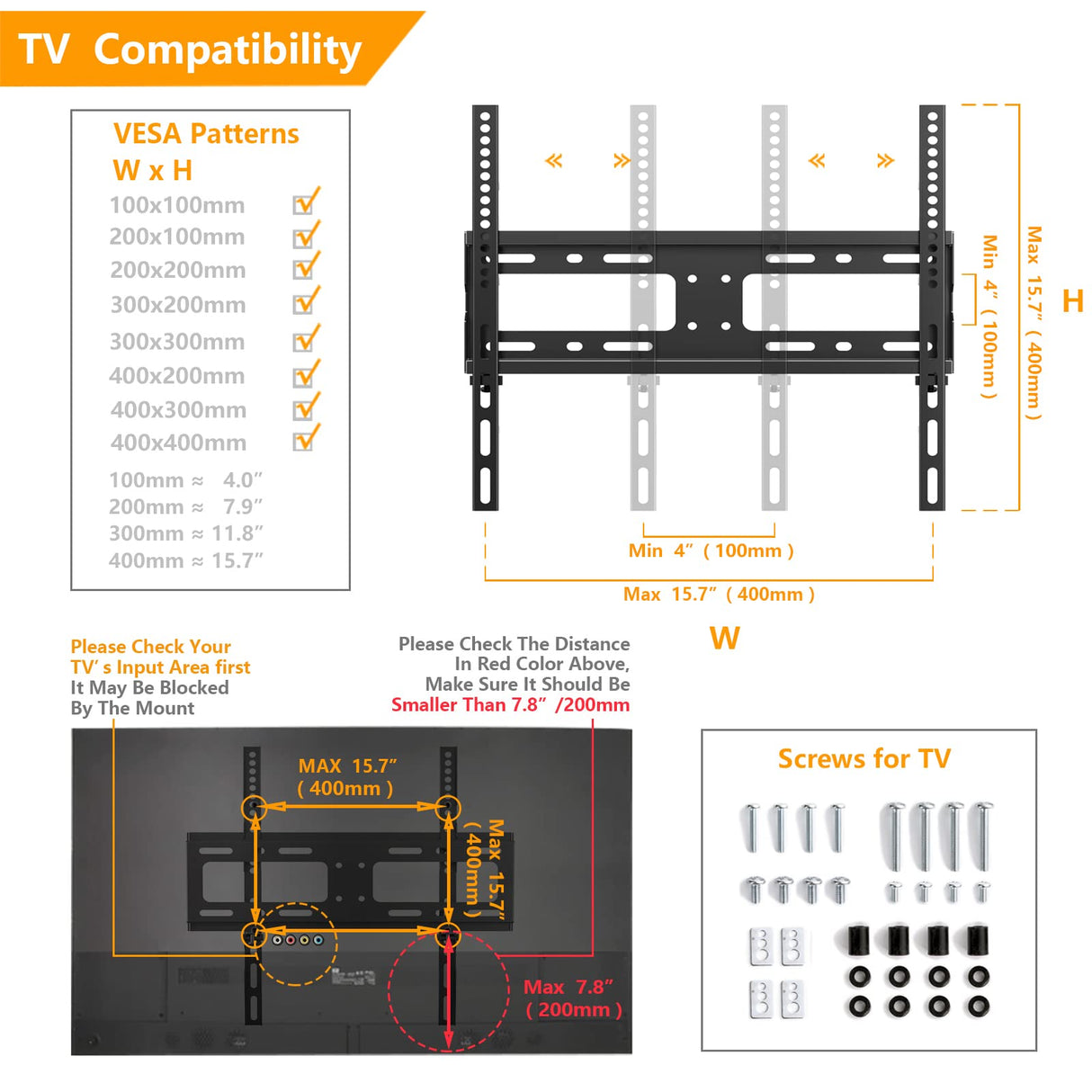 5Rcom Universal Swivel TV Stand for 27-60 inch Curved/Flat Screen TVs, Table Top TV Base Replacement Holds up to 88 lbs, Height Adjustable TV Stand Mount with Tempered Glass Base, MAX VESA 400x400mm 5Rcom