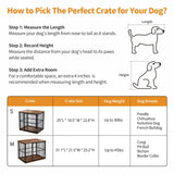 Made4Pets Dog Crate Furniture Dog Kennel Indoor Decorative Wood Dog Cage, 31”L x 21.6”L x 25.3”H, Brown MADE 4 PETS
