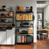 Simple Deluxe 5-Tier Storage Shelves, 29.92" W x 13.78" D x 65 "H Adjustable Heavy Duty Wire Shelving, 1250 Lbs Loading Capacity, Black Simple Deluxe