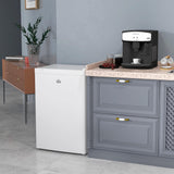 HOMCOM Upright Freezer, 3.0 Cubic Feet Compact Mini Freezer with Reversible Single Door and Adjustable Thermostat, Small freezer for Home, Dorm, Apartment, Home Office, White HOMCOM