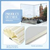 Zonon Sublimation Journal Blank Notebooks A6 190 Pages Thick Faux Leather Notebooks Sublimation Notebooks Leather Sublimation Journal Notebooks for Office Supplies, White Zonon