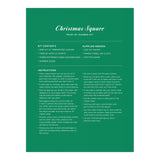 Galison Joy Laforme Christmas Square – DIY 9 x 12 Paint by Number Kit with Stunning Christmas Art for Beginners and Experts Includes Paint and Brushes Galison