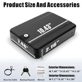 Z ZLJUAN Gun Safe for Pistols Small Handgun Lock Box with Security Cable Portable Travel Pistol Safe for Car, Home, Travel Z ZLJUAN