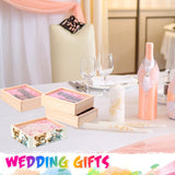 Thyle 6 Pcs Unfinished Wood Boxes, 6.3 x 4.9 x 1.8 Inch Small Rectangle Crates Wooden Box with Lid for DIY Birthday Party Favor Gift Supplies Thyle