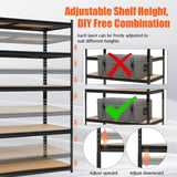 EliteEdge Heavy Duty Garage Shelving Units,5-Tier Adjustable Storage Shelves,60x24x72in,Loads 3000 LBSS,Adjustable Garage Storage Shelving, Metal Storage Utility Racks Shelf Unit EliteEdge