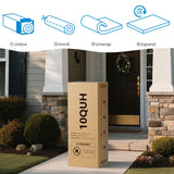 Queen Mattress, 10 Inch Memory Foam Mattress Queen Size with Breathable Washable Removable Cover, Fiberglass Free, Pressure Relief, Medium Firm Mattresses in a Box, Made in USA, CertiPUR-US Certified 6V-Sermmoo