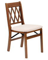 Stakmore Lattice Back Folding Chair Finish, Set of 2, Fruitwood MECO