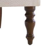 HUIMO Living Room Chair Upholstered High Back Armchair Retro Printed Wingback Chair in Linen for Bedroom & Study Comfy Accent Sofa Chair Reading Chair Holds 300lbs (Navy Blue) (1, Tan with Lines) HUIMO