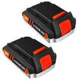 Leisuda 2 Pack 20V 3.0Ah Battery LBXR20 Compatible for Black and Decker 20V Lithium Battery LBXR20 LB20 LBX20 LB2X4020 LBXR20B-2 LBXR2020-OPE Compatible for Black Decker 20V Power Tools Leisuda