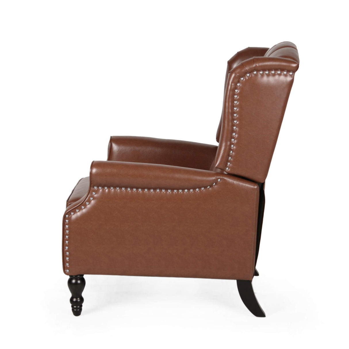 Christopher Knight Home Randy Contemporary Tufted Recliner, Cognac Brown, Dark Brown 62D x 28.5W x 29H Inch Christopher Knight Home