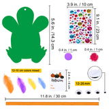 Winlyn 24 Sets Fall Kids Crafts DIY Monster Ornaments Decorations Art Sets Foam Monster Stickers Googly Eyes for Kids Autumn Halloween Classroom Party Activities Winlyn