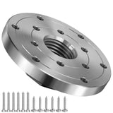4" Woodworking Lathe Faceplate,Wood Lathe Steel Faceplate,5/8"TPI Spindle Thread,Wood Lathe Accessories PNBO