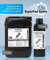 SuperPCS 3D Printer Resin, Toughest and Fastest, 50um 1.8GPa Print in 1.5 sec, Made in Korea by 3DMaterials (5000g, Grey) 3DMaterials