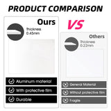 CHONOVO 10 Pcs Sublimation Photo Blanks 8x10 Inch Metal Sublimation Sign Blanks Aluminum Sublimation Blank DIY Photo Sign Wall Frame Poster for Living Room Bedroom White (Thickness 0.45mm) CHONOVO