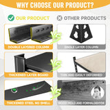 72''H Garage Shelving, Heavy Duty 36''W Storage Shelves, 2500lbs Adjustable 5 Tier Metal Shelves for Storage Rack, Commercial Garage Shelves, Industrial Utility Shelf,16" D X 36" W X 72" H,Black PRESTELION