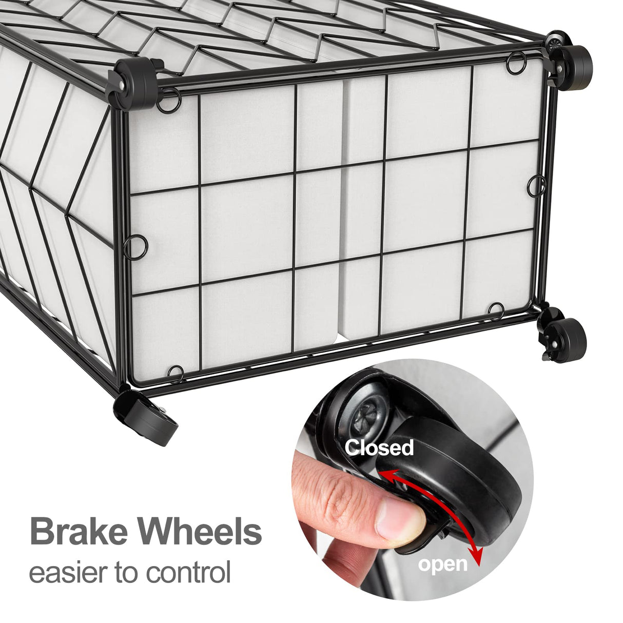 WOWLIVE Laundry Basket with Wheels, Heavy Duty Laundry Hamper with Wood Lid, Clothes Hamper with Divided Removable Liner Bag, Large Capacity Iron-Made Laundry Sorter Laundry Room Organization (Beige) WOWLIVE