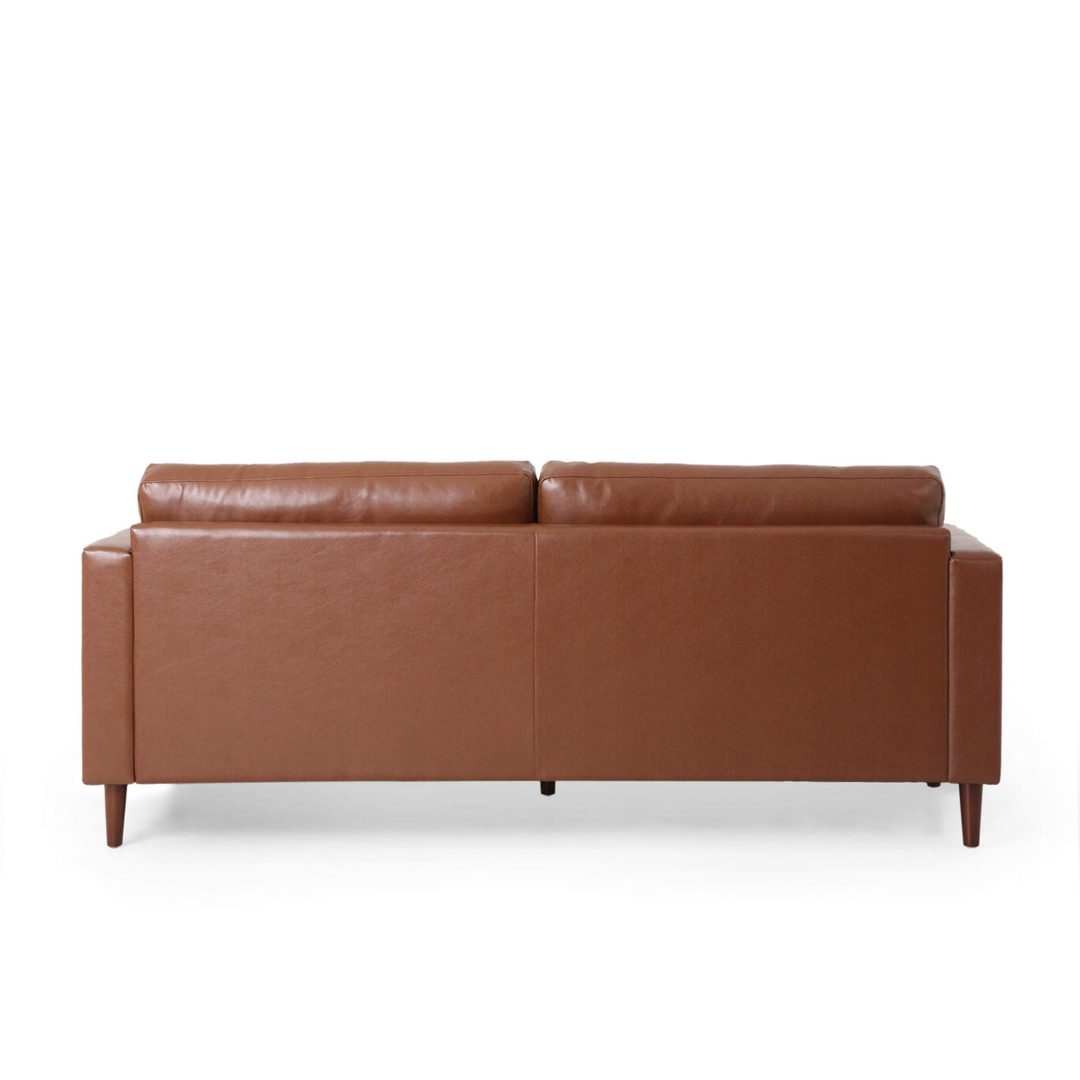 Christopher Knight Home Malinta Sofas, Cognac Brown + Espresso Christopher Knight Home