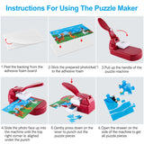 BAOFALI Puzzle Maker Machine Cutter,Jigsaw Puzzle Making Machine with 10 Adhedive Foams,for Arts & Crafts Make Jigsaw Puzzles Scrapbooking & DIY Puzzle Jigsaw Mini Tool BAOFALI