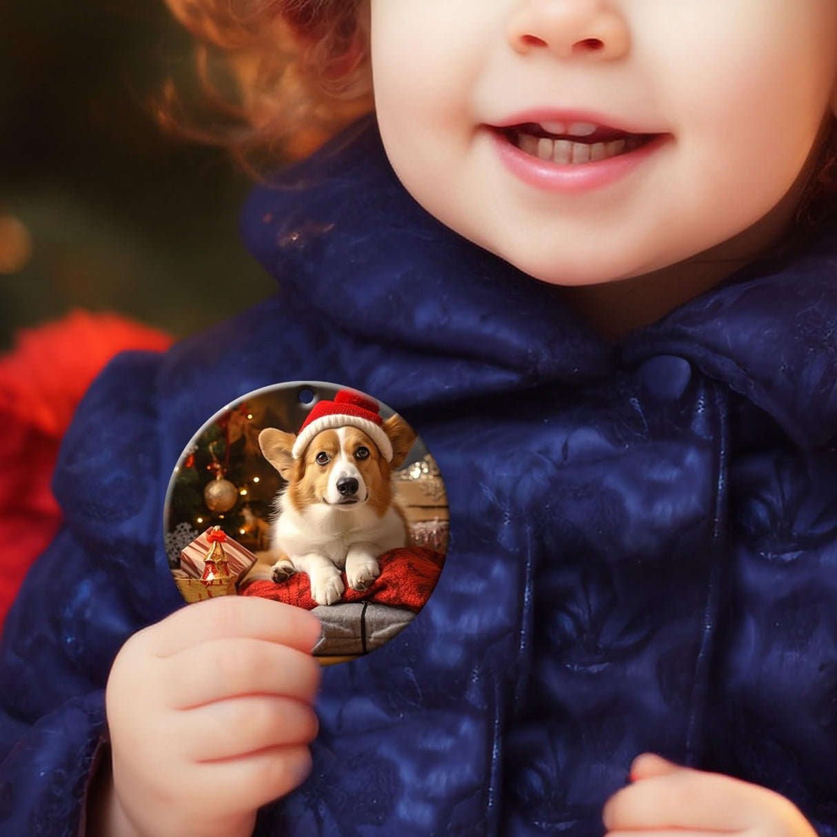 25 PCS Sublimation Ceramic Ornament Blank 3 inch Round Two-Sided Printed White Ceramic Decoration Handmade DIY Personalized Christmas Home Decoration Bulk OKBA