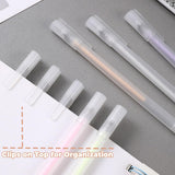Scrapbook Quick Dry Glue Pen 12PCS Set, Crafting Fabric Pen Liquid Glue Pen for Papercrafts, Handmade Stationery, DIY Foil-Stamping, Back to School Supply, Year 6+ (12PCS Set-Forsted Holder Type) FLY CHOICE