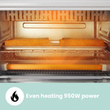COMFEE' Toaster Oven Countertop, Small Toaster Ovens Combo 4 slice, Mini Oven for 9" Pizza, Compact Oven 2 Racks for Toast, Bake, Broil, 950W, Black, CTO-E101A(BK) COMFEE'