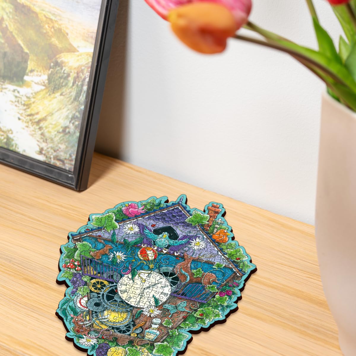 Ravensburger Cuckoo Clock Wooden Jigsaw Puzzle for Adults - Every Piece is Unique, Softclick Technology Means Pieces Fit Together Perfectly Ravensburger