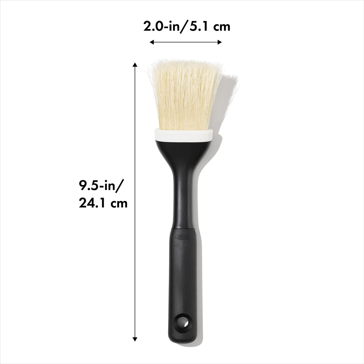 OXO Good Grips Natural Pastry Brush | Natural Boar Bristles | Non-slip Grip | Dishwasher Safe | Ideal for Butter, Oil, and Baking OXO