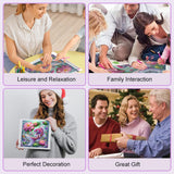 WSLWXSHM Diamond Painting Kits for Adults Fish, Lotus Round Full Drill Diamond Art Kits, 5D DIY Paint with Diamonds Crafts for Home Wall Decoration Gifts 12×12Inch WSLWXSHM