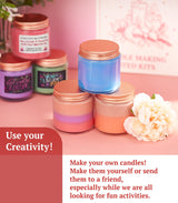 DIY Candle Making Kit for Adults, Kids, Teens and Beginners - 2Lb Soy Wax, 6 Scents, 8 Type Dye Wax, 6 Glass Jars Melter, Thermometer, Spoon and More with Fun Stickers,Gifts For MOM,Friends,Lover CHAMBERY