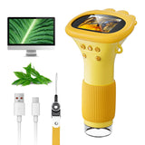 Microscope for Kids, SKYBASIC 2" IPS Screen 1000X Handheld Digital Microscopes HD Pocket Portable Mini USB Microscope Camera, PC Compatible, Science Edu Fun Birthday Gifts Toys for Children Students SKYBASIC