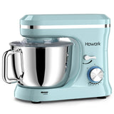 HOWORK Electric Stand Mixer,10+p Speeds With 6.5QT Stainless Steel Bowl,Dough Hook, Wire Whip & Beater,for Most Home Cooks,Blue HOWORK
