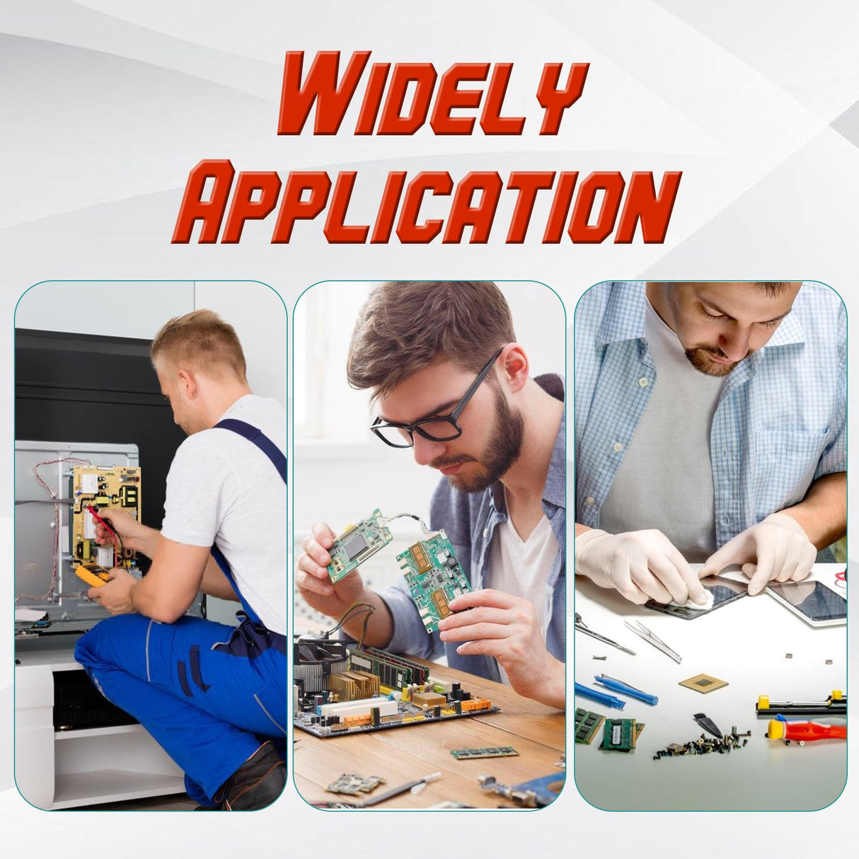 VEEVIIY Soldering Gun Kit, Upgrade 120W Adjustable Temp Multi-Function Soldering Iron Set, Soldering Iron Kit for Electronics Welding Repair (11-Piece Set) (Black) VEEVIIY