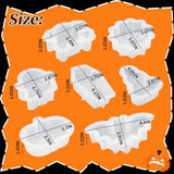 ZQYSING 7 Pack Halloween Candle Molds for Candle Making, Various Shapes Skull Spider Web Pumpkin Ghosts Bat Coffin Molds for Candles Wax Soap Clay Plaster Epoxy Resin Home Party Decorations ZQYSING