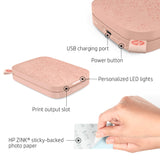 HP Sprocket 2x3" Instant Smartphone Photo Printer - Portable Color Wireless Mobile Printer - Zink Sticky-Back Photos - Print from Compatible iOS & Android Devices with Bluetooth w/Fun App - Pink HP