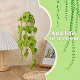 Kogyxe Beginners Crochet Kit, Amigurumi Crochet Starter Kits w Step-by-Step Video Tutorials, Hanging Potted Plants Knitting Starter Pack for Beginners Decoration, Plants Family (40%+ Yarn) Kogyxe