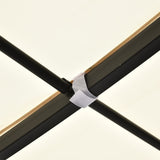 Outsunny 10' x 13' Steel Outdoor Pergola Gazebo, Patio Canopy with Weather-Resistant Fabric and Drainage Holes for Backyard, Deck, Garden, Cream White Outsunny