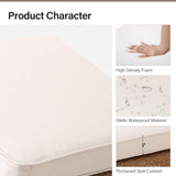 LAUSAINT HOME Outdoor Patio Furniture, 6 Piece Outdoor Sectional Sofa PE Rattan Wicker Patio Conversation Sets, All Weather Patio Furniture Set with Thick Cushions for Garden, Backyard(Beige) LAUSAINT HOME