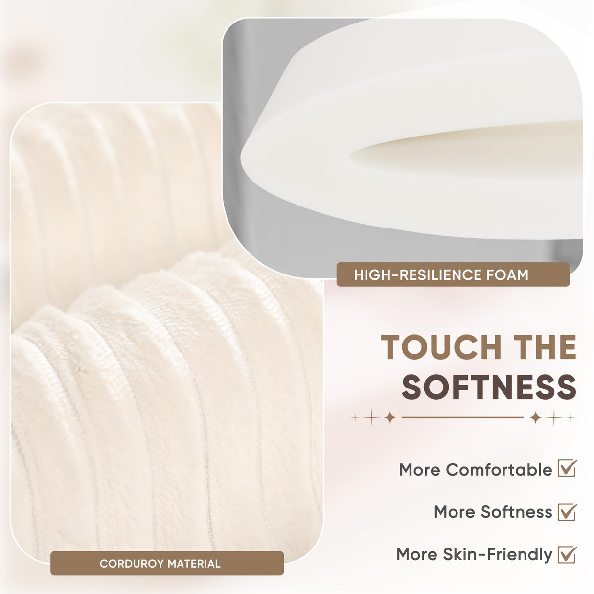 Homall 67” Cloud Couch Sofa 2 Seater Comfy Upholstered Loveseat Floor Sofa with High Density Memory Foam, No Assembly Required, Boneless Couch for Bedroom Living Room (White, Loveseat) Homall